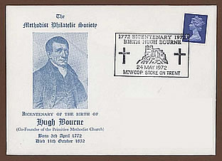 First Day Cover commemorating Hugh Bourne